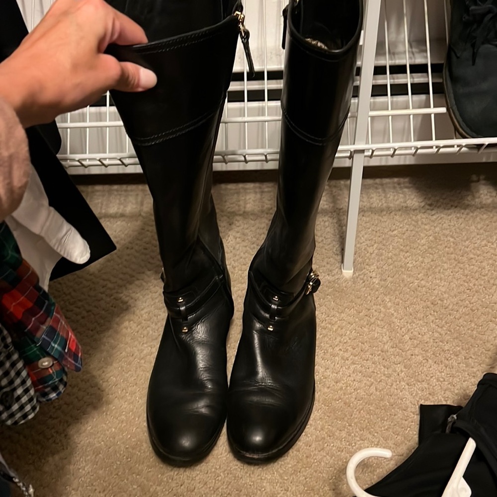 Tory Burch riding boots in good condition